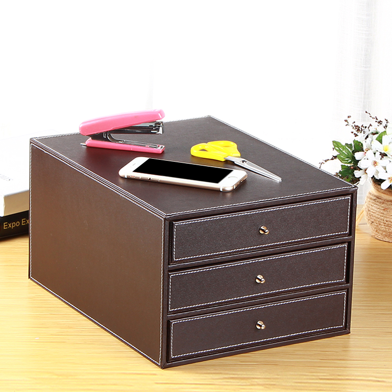 Youpeng Leather A4 Desktop File Data Storage Cabinet Cd Cabinet Cd