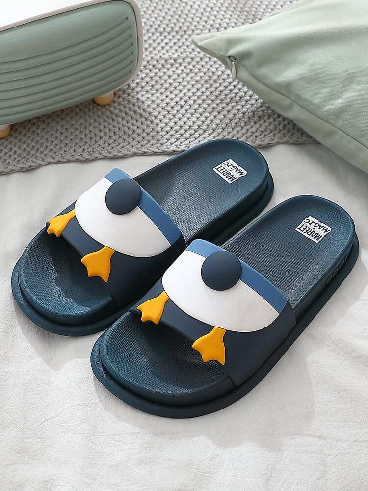 New slippers men in summer wearing trendy bathroom bathroom anti-slippers cartoon cool slippers