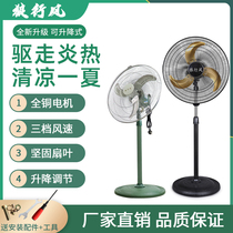 450 Electric Fan Pure Copper Industry Floor Fan Luxury High Power Home Silent Ecstasy Commercial Motor Horn Fan