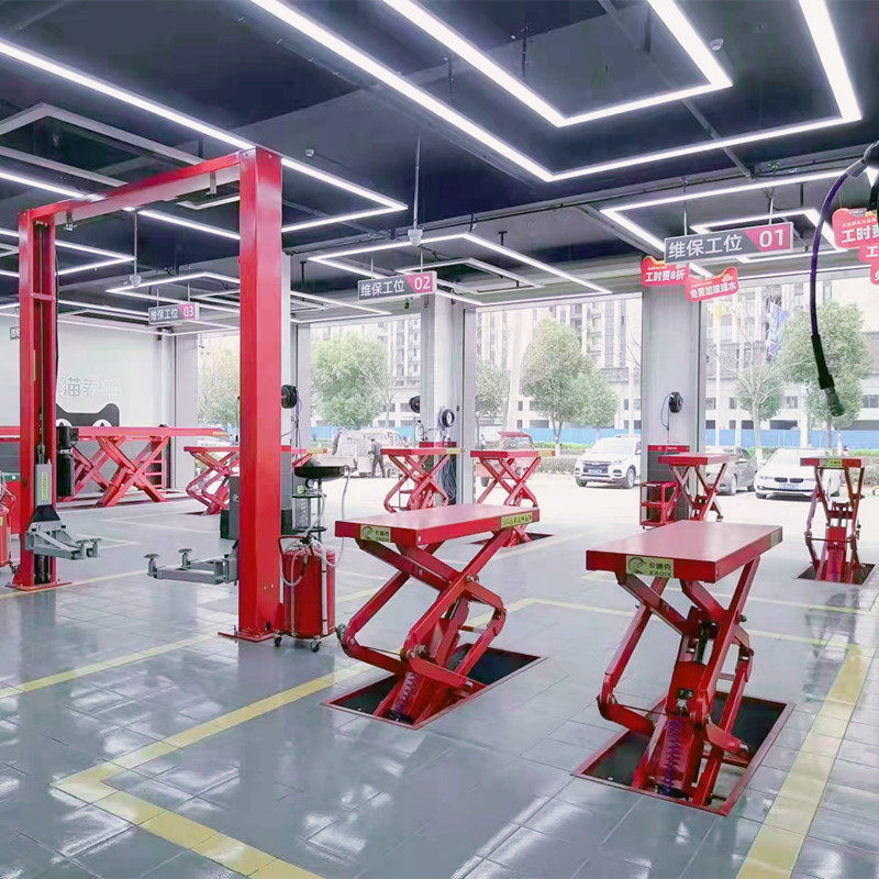 Car lift small cut - off Tibet scissor steam repair lift for 4 tons of Kochang household