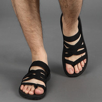 New flip-flops men summer couple female sandals clip toe outdoor casual imported rubber sole sandals