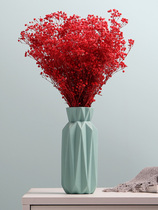 Creative Nordic Dried Flowers Art Vase Swing Pieces Ceramic Living-room Decoration Table Lilies Flowers Flower Arrangement Hydropware