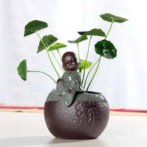 Creative Green Luo hydroponic plant glass transparent flower vase flower arrangement container flower pot table top decoration ornaments