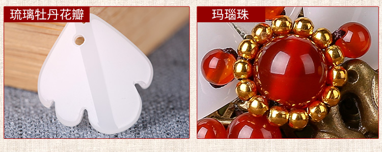Hanada 厝 gió quốc gia Dongling ngọc vòng chân nữ retro cánh hoa thủy tinh chuỗi chân mã não đỏ dệt chân trang sức ban đầu vòng chân nam