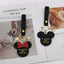 Netred car keychain hanging piece of cute Mickey Minnippi hanging chain bag couple girlfriend birthday present