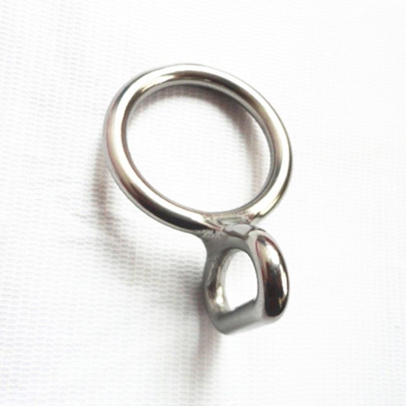 Stainless steel strap buckle robust metal eight-word ring cage head five gold accessories 2 8cm