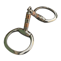 Stainless steel horse bit copper roller D-shaped horse bit 13cm horse bit horse harness