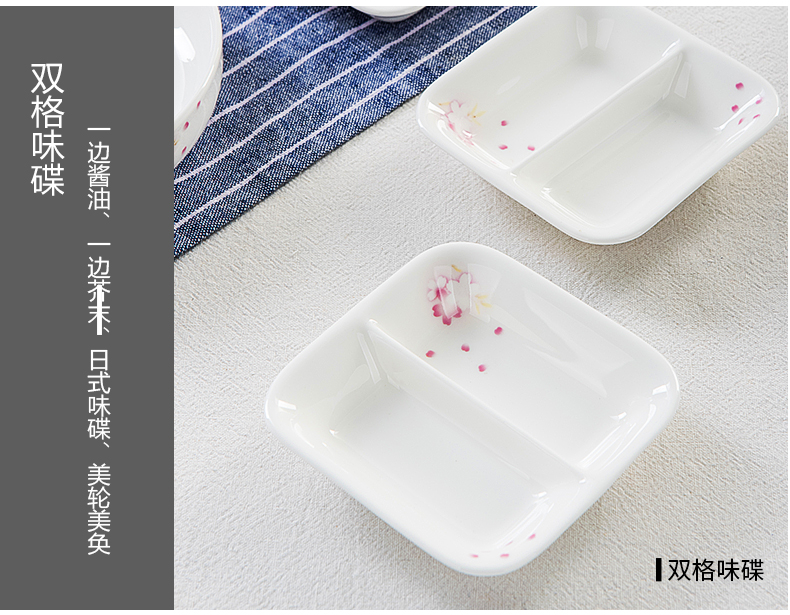 Tangshan ipads porcelain tableware in - glazed suit dishes with Korean dishes suit Japanese ceramics tableware portfolio