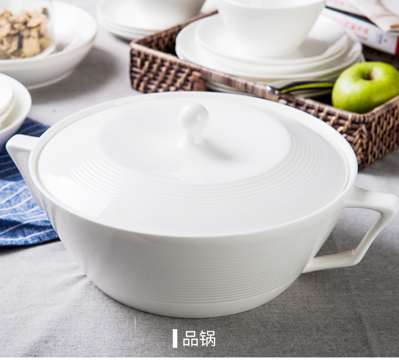 "According to the tangshan ipads porcelain tableware suit dishes home dishes suit Chinese style white contracted creative ceramics