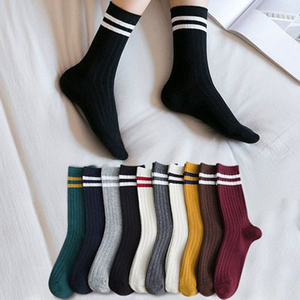 【善仪】男女学院风日系中筒推推袜10双