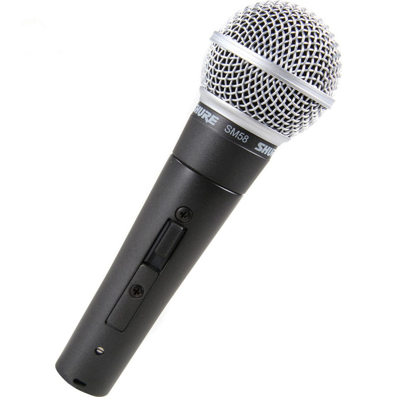 Shure shure SM58S sm58 wired moving coil microphone stage performance karaoke recording home microphone