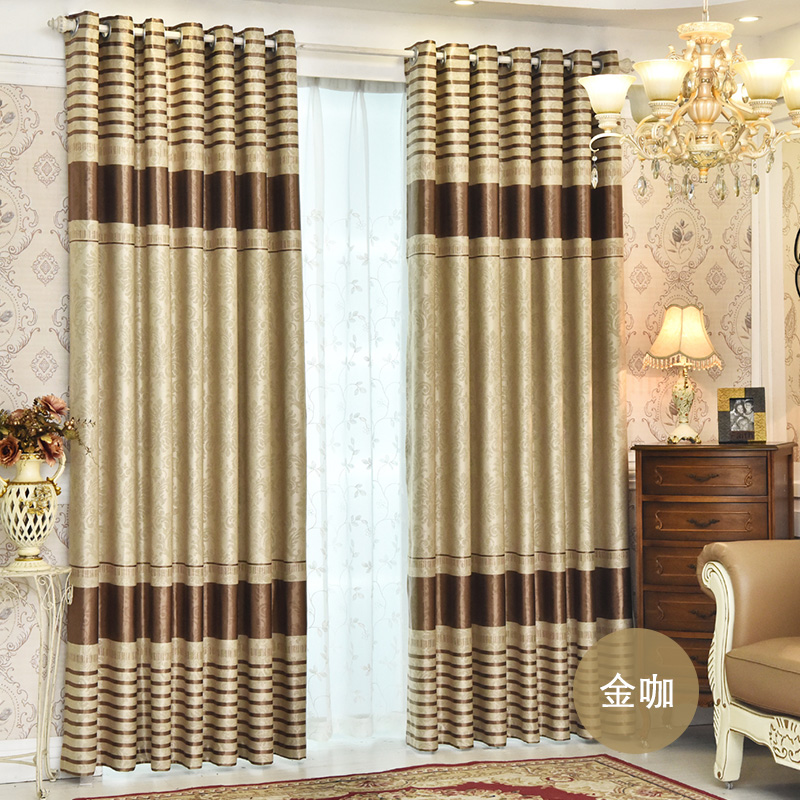 Special price simple modern European style finished floor window customized bedroom bedroom bedroom balcony shading curtain fabric