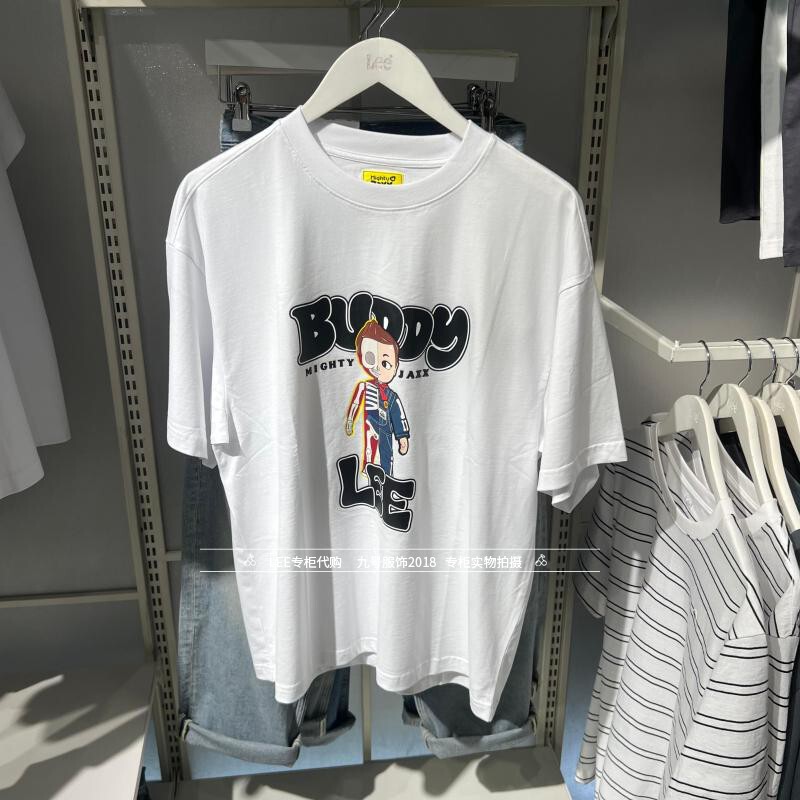 Lee Genuine 2025 New Collaboration Unisex Loose Short-Sleeve Cotton T-Shirt Lut0113303Rx00F-K14000