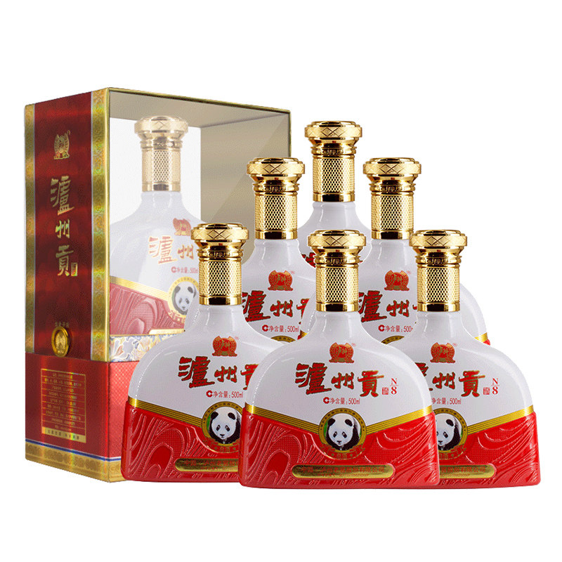 泸州老窖 52度 泸州贡N8 500ml*6瓶 图1