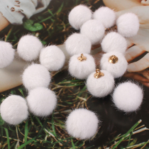 Gross Ball Beads Pendant Imitation Water Mink Beads Diy Ornament Material Handmade DIY Accessories Fur Balls 