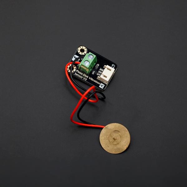 Dfrobot Analog Piezoelectric Ceramic Vibration Sensor with Wire, Arduino Compatible Dfr0052
