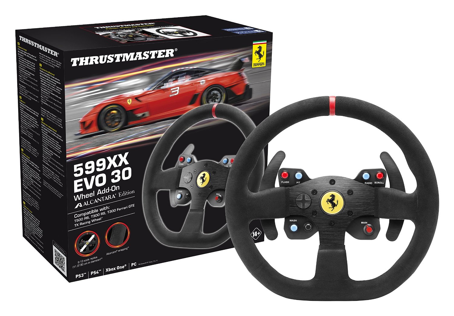Thực thể THRUSTMASTER 599XX Ferrari da lộn vô lăng PC PS4 PS3 XBOX ONE vô lăng lái xe game