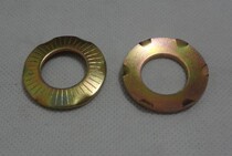 Ground gasket Paw Cushion Anti Slip Gasket Conical Surface Single Face Tooth Spacer 65 Manganese Plated Color Zinc M5 6 8