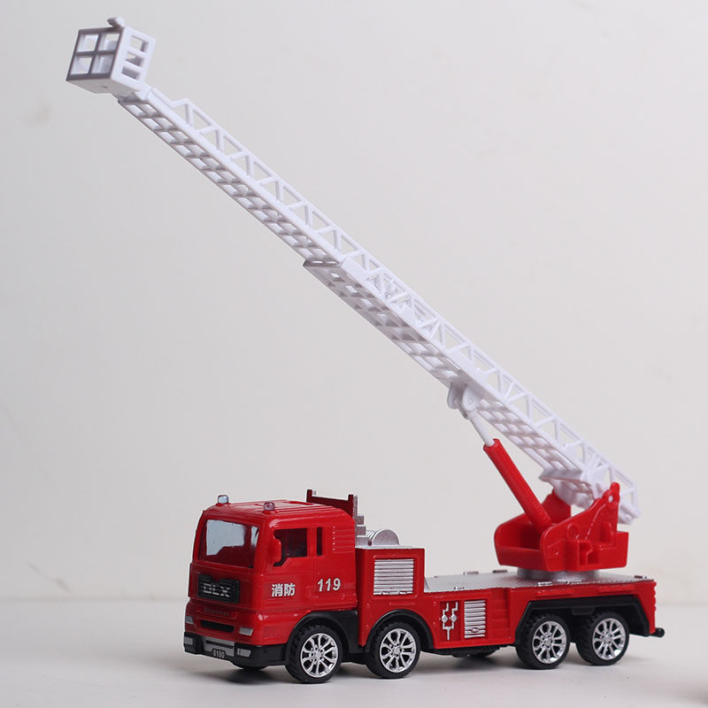 Boy girl Cloud terraced high lifting engineering car children baby small car toy sliding fire truck rescue car