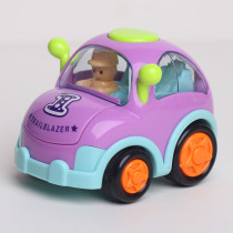 Lefan cartoon cute children Beetle small car boy girl baby inertia and fall will run toy car