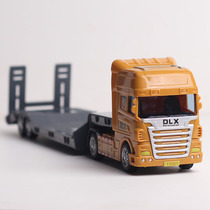 Childrens heavy transport trailer truck boybaby inertial excavator toy car resistant to fall car large engineering car