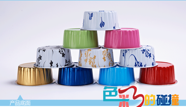 Nhôm dày giấy thiếc lá cốc có nắp bánh pudding nướng tuyết Mei Niang Cup tròn nướng khuôn nướng - Tự làm khuôn nướng khuôn bánh kẹp
