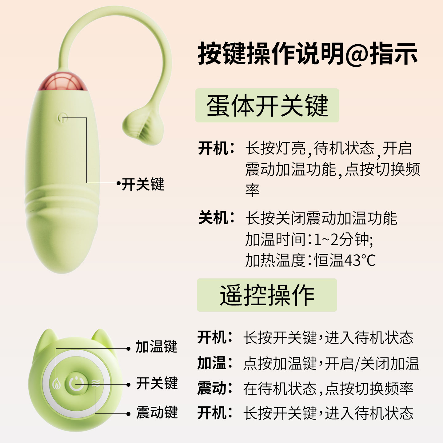 Remote Control Vibrating Egg detail 4