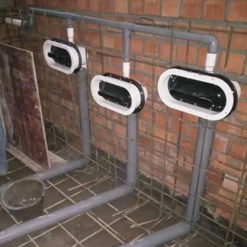 Инфраструктура, стальная конструкция, стальная конструкция, восемь входных виллеров водного выхода виллы.