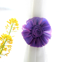 Simple modern curtain strap curtain buckle curtain buckle rope tie curtain cartoon childrens curtain flower pair