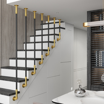 Simple and modern indoor staircase handrail guardrail creative custom light luxury side railing Nordic home attic fence