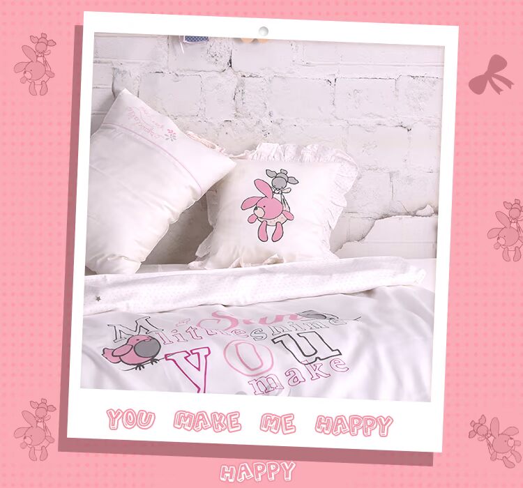 Thổ Nhĩ Kỳ nhập khẩu bông giường bé Bốn rửa vườn ươm thở giường gói - Bộ đồ giường trẻ em 	mẫu chăn ga cho bé trai	