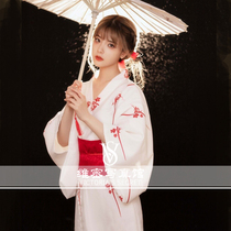 Shadow building new deities teenage girl kimono and writing real photo photo costumes
