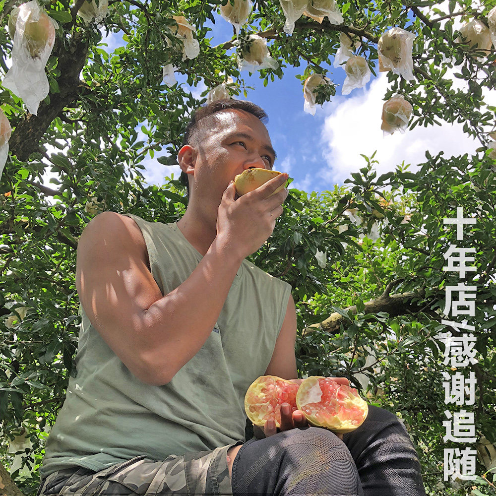 2022.9 See Yunnan Honghe Mengzi Authentic Thin-skinned Hard Seed Crystal Green Seed Sweet Pomegranate Fresh Fruit