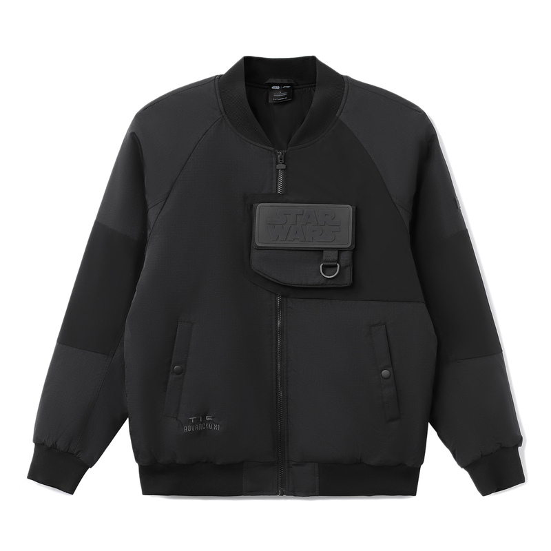 China Li-Ning X Star Wars Collaboration Men's Loose Cotton Jacket with Zipper and Stand Collar Sports Jacket Ajmr053