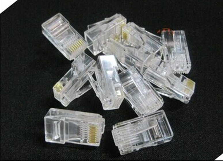 Original six classes of non - shielded crystal head gigabit one network line crystal head 100 boxes