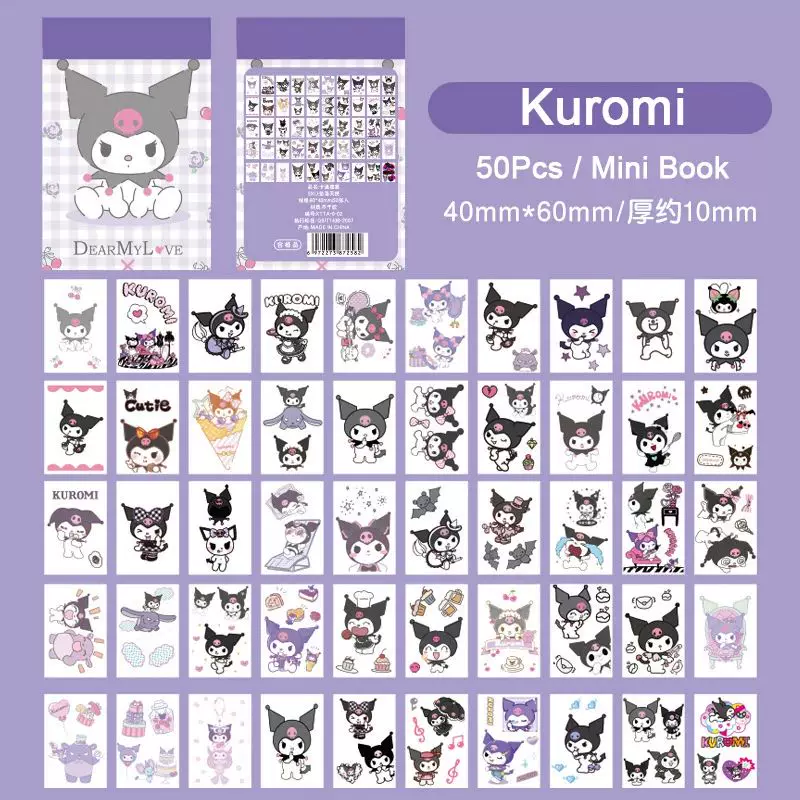 Стикер-бук Sanrio 50 листов Hello Kitty и друзья, компактный 10.8×10×1.5 см