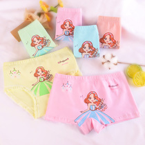 Girls Underwear Cotton Flat Corner Baby Triangle Middle Big Boy Four Corners 1-3-5-9 Years Old Children Underwear Girls Shorts