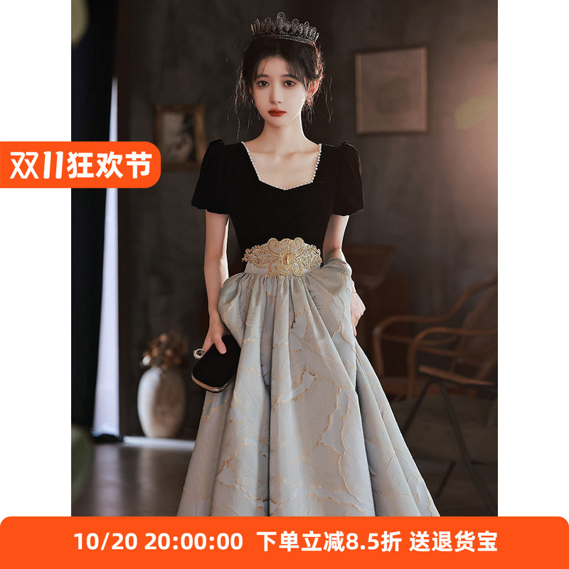 Evening Dress for Women, Elegant and Sophisticated, Suitable for Banquets, Students, Vocal Arts, Birthday, Coming-Of-Age Ceremony, Host, Graduation Evening Dress for Women, Elegant and Sophisticated, Suitable for Banquets, Students, Vocal Arts, Birthday, Coming-Of-Age Ceremony, Host, Graduation