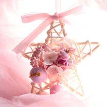 Cute romantic piggy Page forever flower car hanging DIY material bag