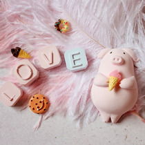 Eat piglet aromatherapy plaster car vent clip DIY Mold