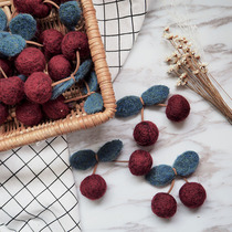 Premium custom wool felt flower material flower flower bouquet wreath diy material hair accessories accessories