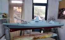 055 model customized model length 150cm metal material equipped with solid wood base