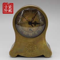 Antique Collection Vintage Pure Copper Antique Old Alarm Clock Brass Creative Bedside Alarm Clock Winding Clock