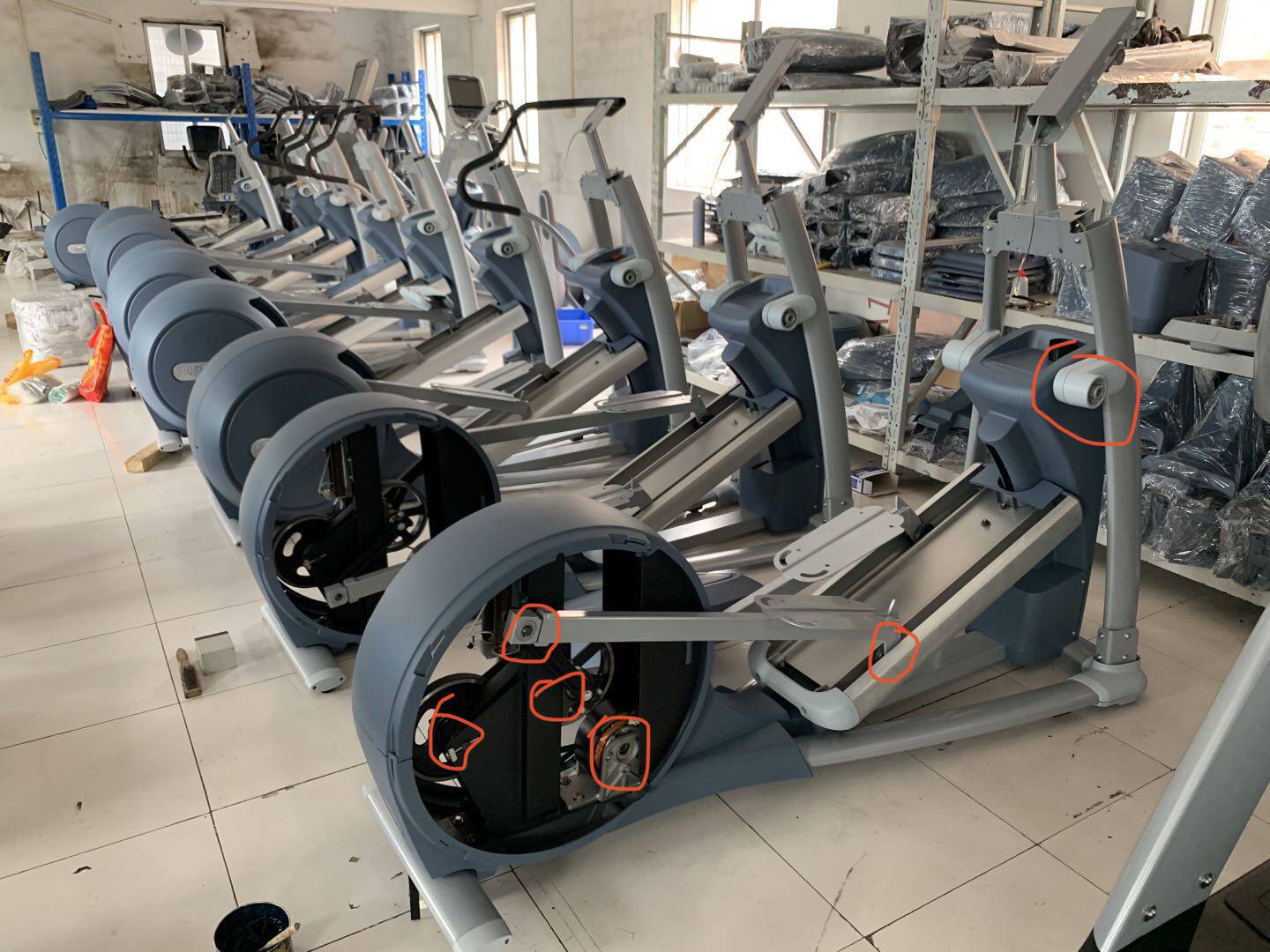 EFX必確橢圓機關節鉸鏈位飛輪維修指南，進口軸承讓你健康