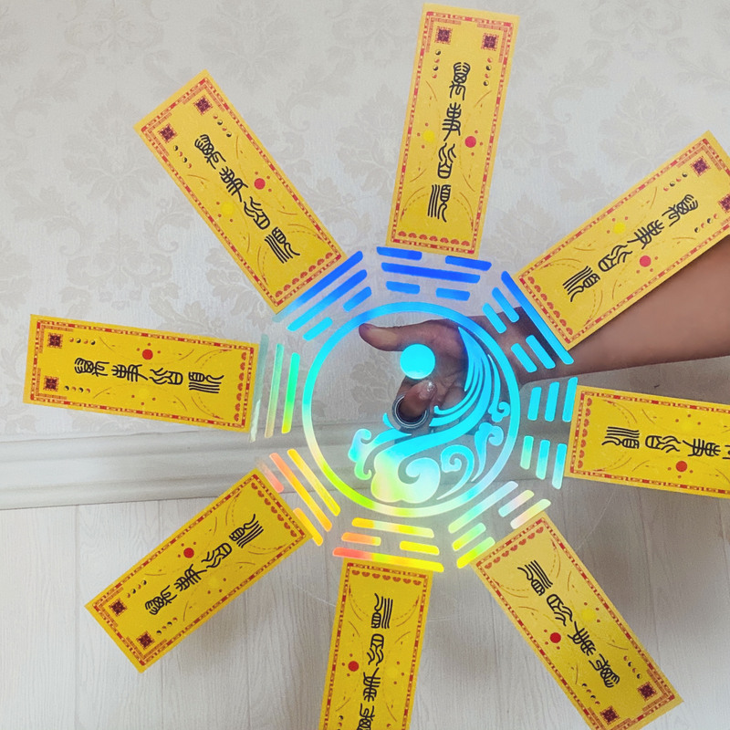 Halloween Glow-In-The-Dark Finger Spinner Zombie Talisman Spinner Medicine Finger Cosplay Prop Talisman Taoist Spinner Colorful Stickers Bagua Halloween Glow-In-The-Dark Finger Spinner Zombie Talisman Spinner Medicine Finger Cosplay Prop Talisman Taoist Spinner Colorful Stickers Bagua