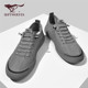 Septwolves ice silk cloth shoes men's spring slip-on niche casual sneakers gray trendy shoes new men's canvas shoes