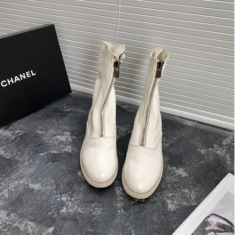Cat Cat Home] Guidi Boots Female Autumn Water Wash Marpi White Genuine Leather Boots Ghost Emperor 310 Short Boots Black Martin Boots-Taobao