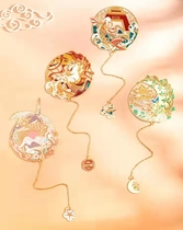 The Palace Wenquo Catalogue Series Metal Bookmark Student Stationery Gift to Successful Yueyue Longhen Book Clip