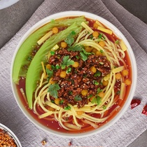 Fake noodles fans wide powder beef noodles river noodles ornaments custom Chinese food simulation fried sauce noodles model shop decorations