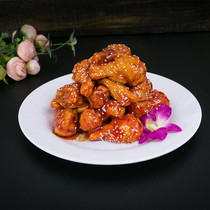 Korean fried chicken model simulation model sauce chicken model fried chicken chicken chicken leg plate model sauce chicken wing fake duck model